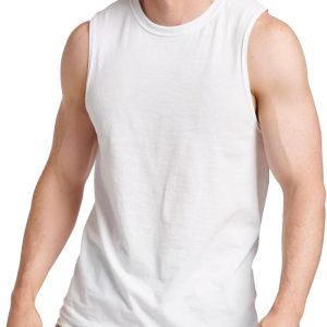 Men's Cotton Blend Sleeveless Muscle Shirt