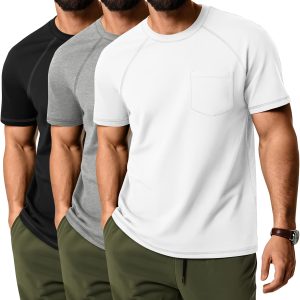 Men's 3 Pack Short Sleeve Cotton Tees